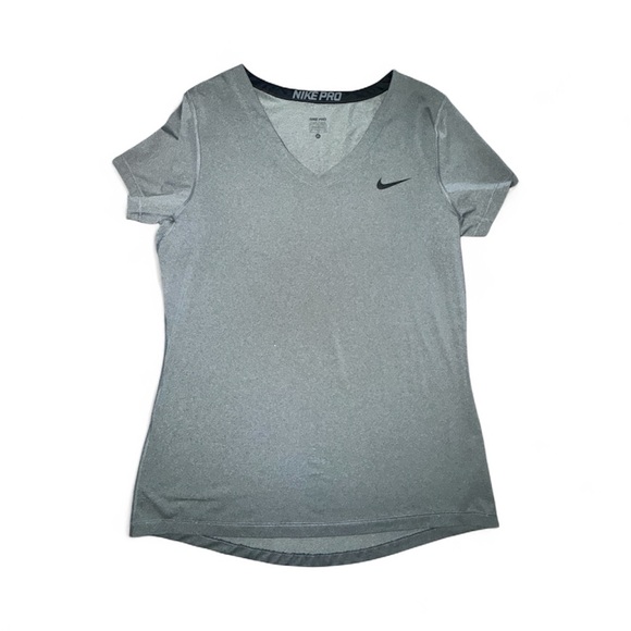 Women’s Nike Pro Dry-Fit Shirt – Gray, Size XL - Picture 3 of 5